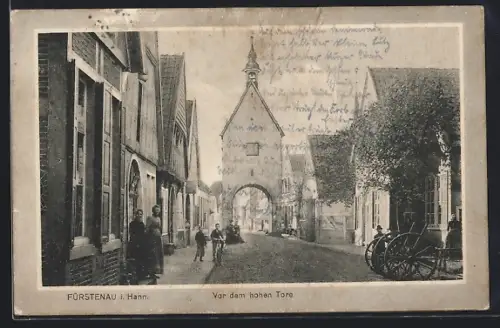 AK Fürstenau i. Hann., Vor dem hohen Tore
