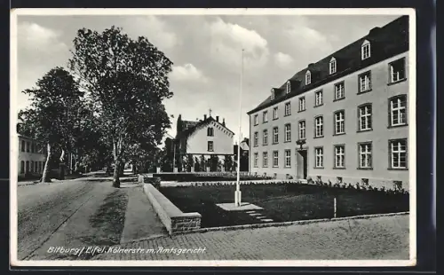 AK Bitburg /Eifel, Kölnerstrasse mit Amtsgericht