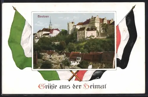 AK Bautzen, Blick in den Ort