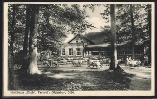 AK Oldenburg / Gr., Gasthaus Waldhaus Bloh