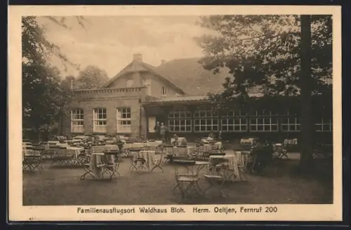 AK Oldenburg / Gr., Gasthof Waldhaus Bloh, Inh. Herm. Oeltjen