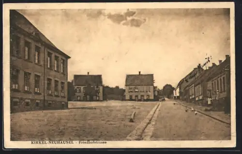 AK Kirkel-Neuhausel, Ortspartie mit Friedhofstrasse