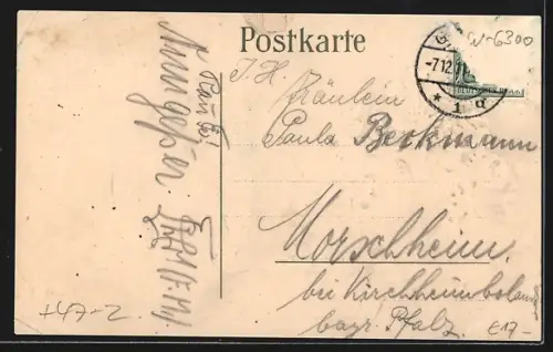 AK Giessen, Studentenwappen P.H.V. sei`s Panier