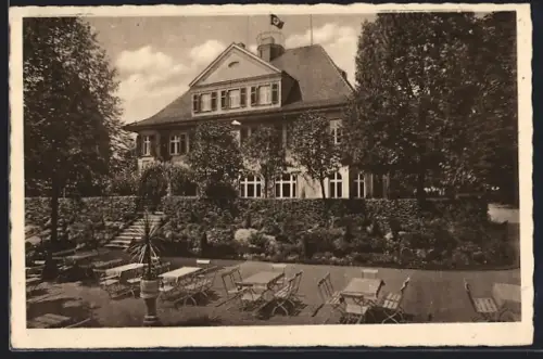 AK Schweinsburg-Culten, Gaststätte Tannersberg, Inh. Hans Bauer, -Fahne
