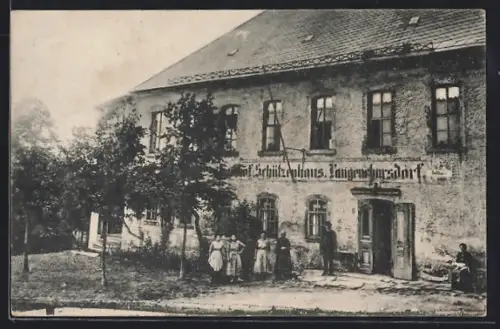 AK Langenchursdorf, Gasthof Schützenhaus Langenchursdorf