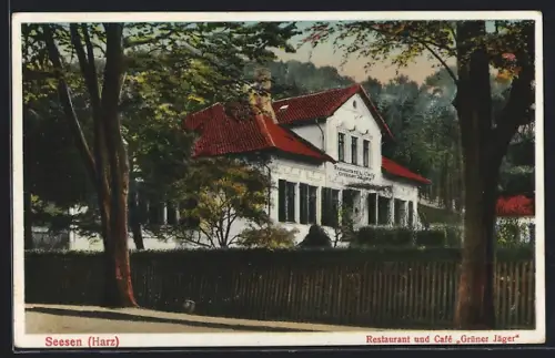 AK Seesen /Harz, Restaurant und Cafè Grüner Jäger