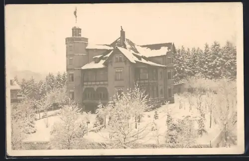 AK Braunlage /Oberharz, Hotel Villa Waldhöhe, Bes. Oscar von Kallinger