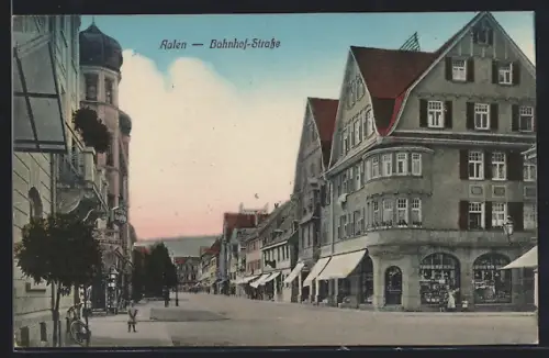 AK Aalen, Die Bahnhof-Strasse
