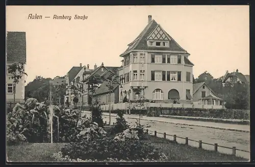 AK Aalen, Romberg Strasse mit Anlagen