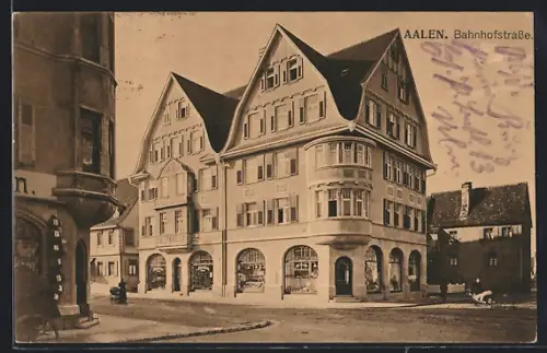AK Aalen, Geschäfte in der Bahnhofstrasse