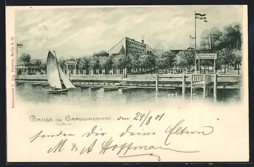 AK Köpenick, Gasthaus Carolinenhof, Bes. Ch. Mandt