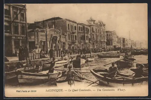 AK Salonique, Le Quai Constantin
