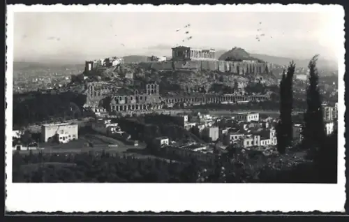 Foto-AK Athen, Panorama
