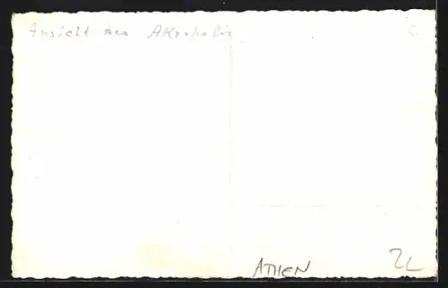 AK Athen, Panorama mit Akropolis