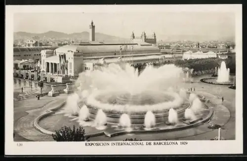AK Barcelona, Exposicion Internacional 1929, Fontaine Monumentale