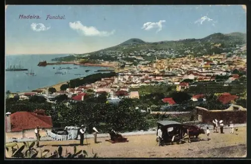 AK Funchal, Blick auf die Stadt