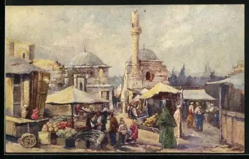 AK Constantinople, Türkischer Stadtteil