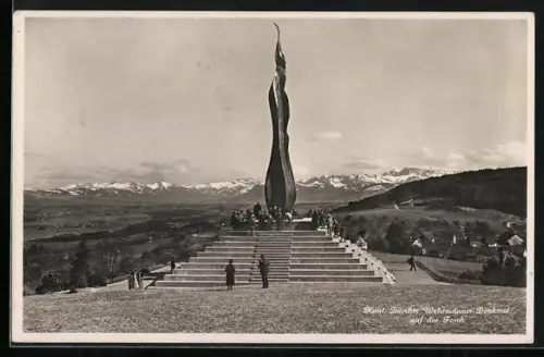 AK Forch, Züricher Wehrmänner-Denkmal