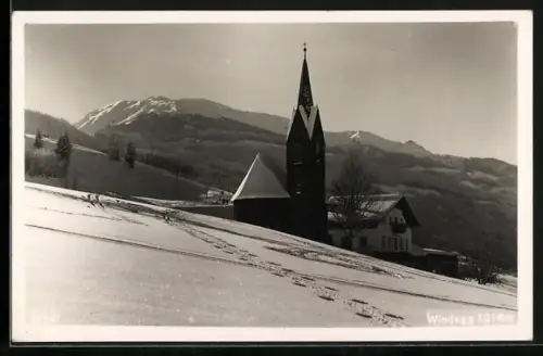 AK Windegg, Ortsansicht im Winter