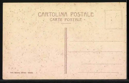 Lithographie Venezia, Il molo, Segelboot