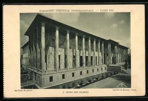 AK Paris, Exposition Colonial Internationale 1931, Musée des Colonies