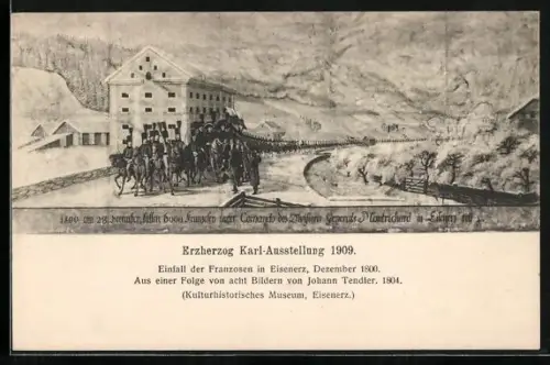 AK Eisenerz, Erherzog Karl-Ausstellung 1909, Kulturhistorisches Museum