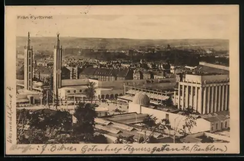 AK Göteborg, Jubileumsutställningen 1923, Fran Fyrtornet
