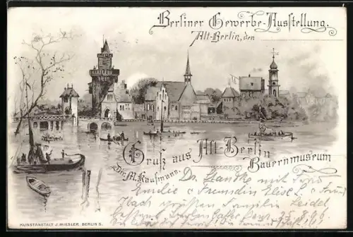 AK Berlin, Gewerbe-Asstellung, Bauernmuseum zu Alt-Berlin