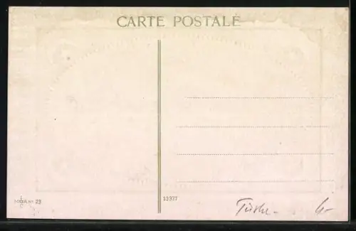 Passepartout-AK Constantinople, Fontaine Guillaume II, türkische Fahne