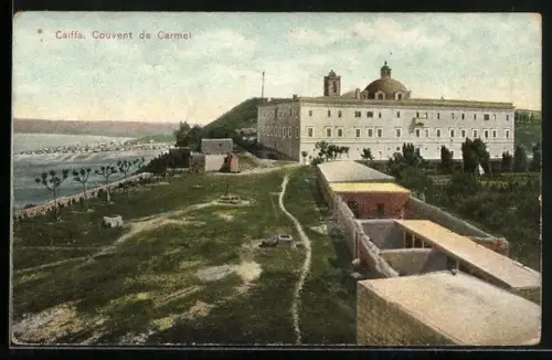 AK Haifa, Couvent du Mont Carmel et baie de Caiffa