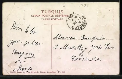 AK Beyrouth, Vue de et de l'Eglise Americaine