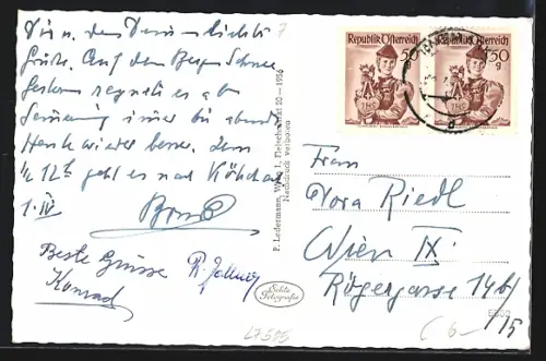 AK Unzmarkt /Stmk., Simon Hafnerplatz mit Denkmal