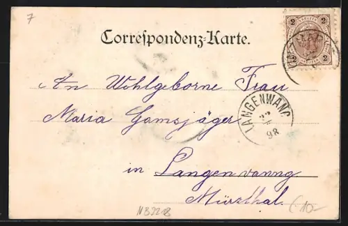 AK Unzmarkt, Ruine Frauenburg