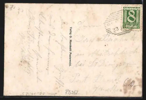 AK Pusterwald /Freithal, Ortspartie mit Bergen