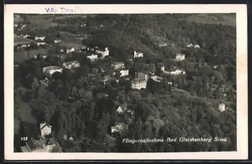 AK Bad Gleichenberg /Stmk., Ortspartie mit Kirche, Fliegeraufnahme