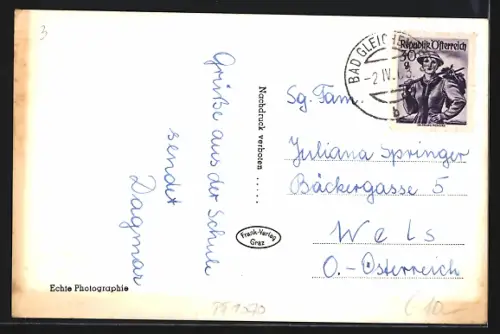 AK Bad Gleichenberg /Steiermark, Landesberufsschule für das Gastgewerbe