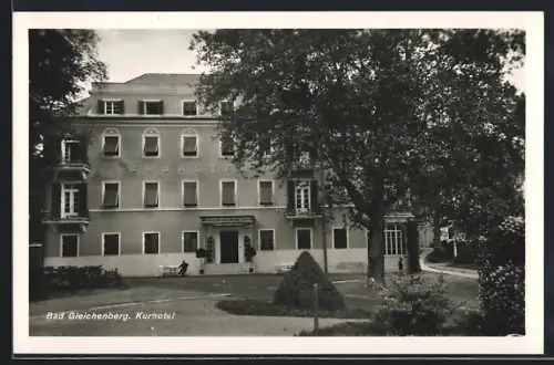 AK Bad Gleichenberg, Kurhotel mit Bäumen