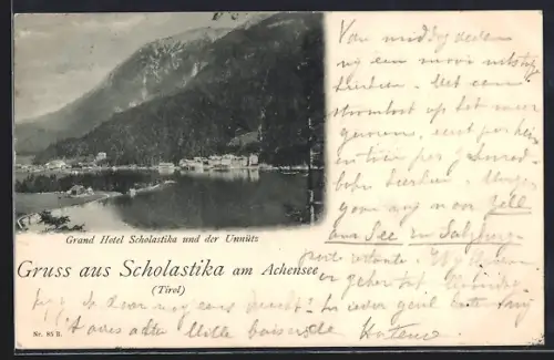 AK Scholastika am Achensee, Grand Hotel Scholastika und der Unnütze