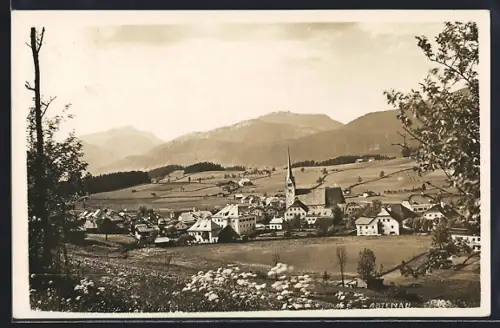 AK Abtenau, Ortsansicht aus der Vogelschau