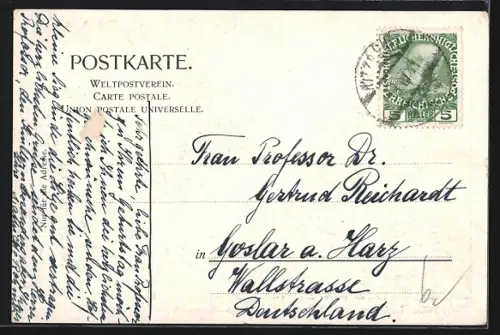 Künstler-AK Edward Harrison Compton: Kitzbühel, Schwarzsee mit wildem Kaiser