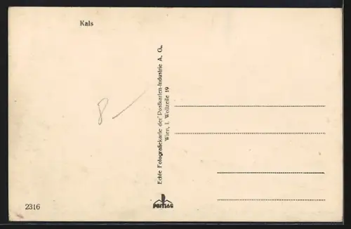 AK Kals, Ortsansicht mit Kirche & Bergen