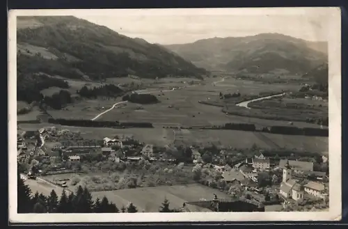 AK Teufenbach /Steiermark, Ortsansicht aus der Vogelschau