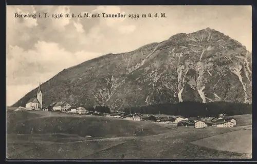 AK Berwang i. T., Ortsansicht mit Tanneller