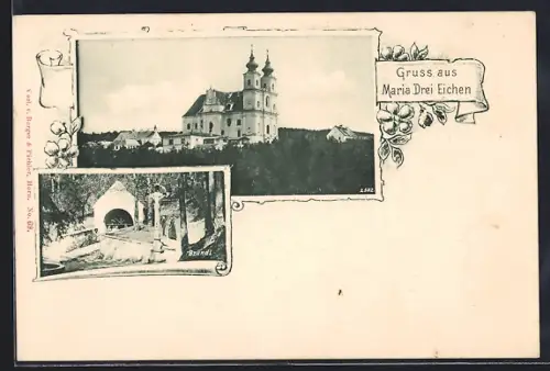 AK Rosenburg, Maria Drei Eichen, Bründl und Kirche