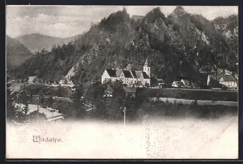 AK Wildalpe, Ortspartie mit Kirche
