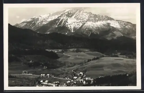 AK Mitterbach am Erlaufsee, Ortsansicht gegen den Ötscher