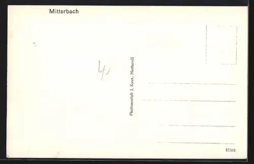 AK Mitterbach am Erlaufsee, Ortsansicht gegen den Ötscher