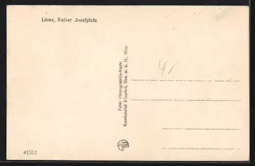 AK Lienz, Kaiser Josefplatz mit Autos
