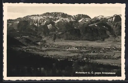 AK Micheldorf, Panorama gegen Kremsmauer