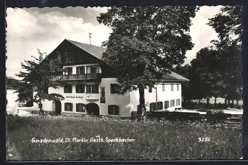 AK St. Martin /Gnadenwald, Gasthof Speckbacher im Sonnenschein